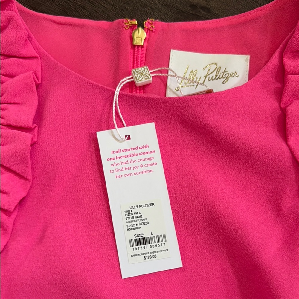 Lilly Pulitzer Fuchsia Ruffle Dress